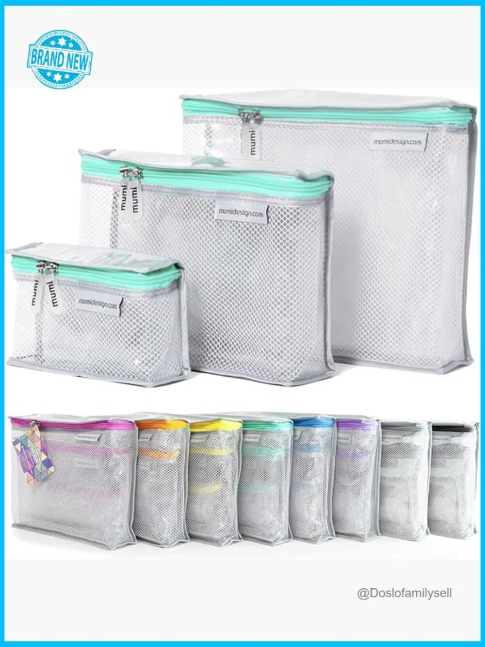 Clear TSA Approved Toiletry Bag Set Water Resistant Travel Organizer Pouches